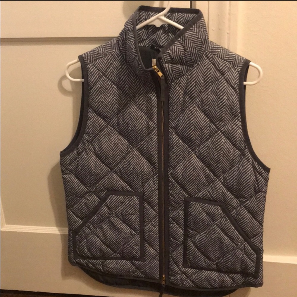 J Crew herringbone vest